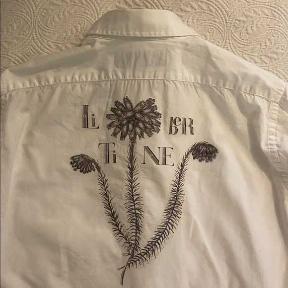 Vintage Libertine White Button Shirt - Picture 3 of 4